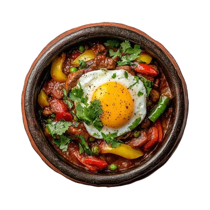 Stew pedas telur
